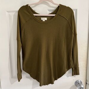 TNA Olive Long Sleeve Top